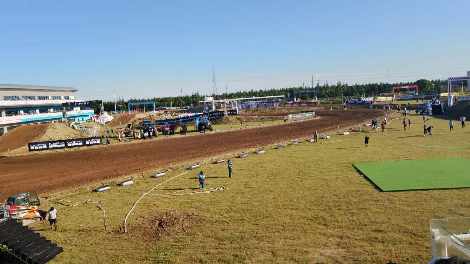 Shanghai, il circuito del MXGP di Cina. Una vista dalla pista.