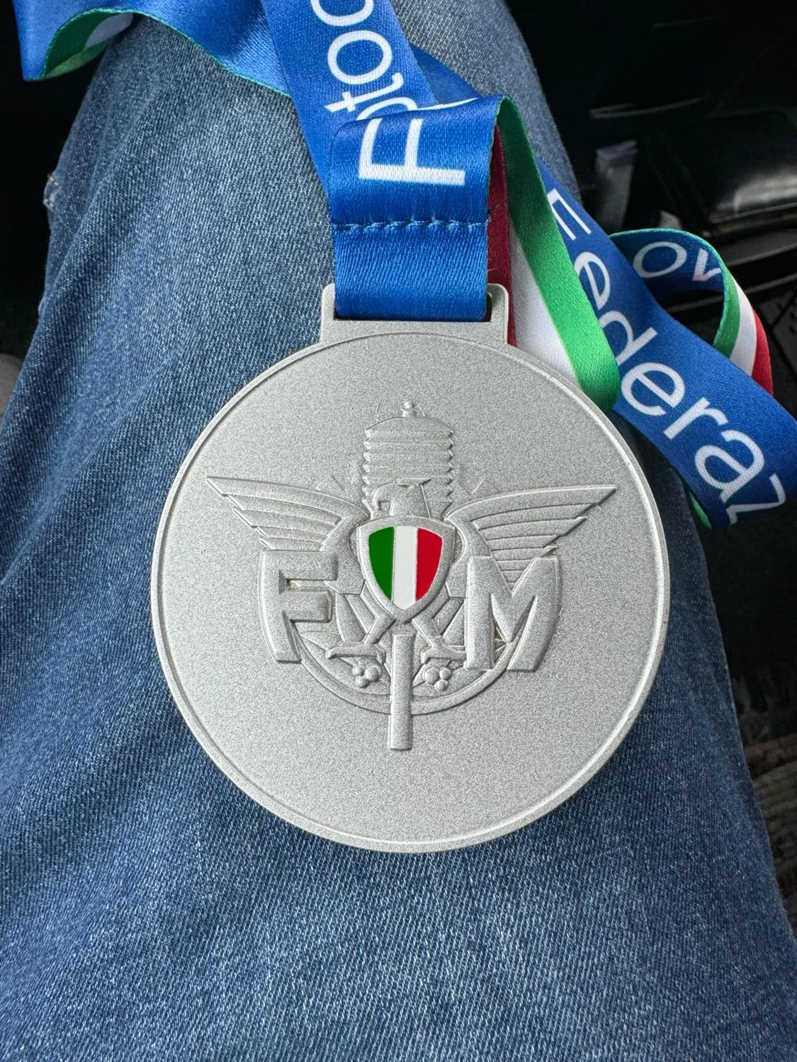 Medaglia FMI · Mark Szoke · Supermarecross 2024 · fronte